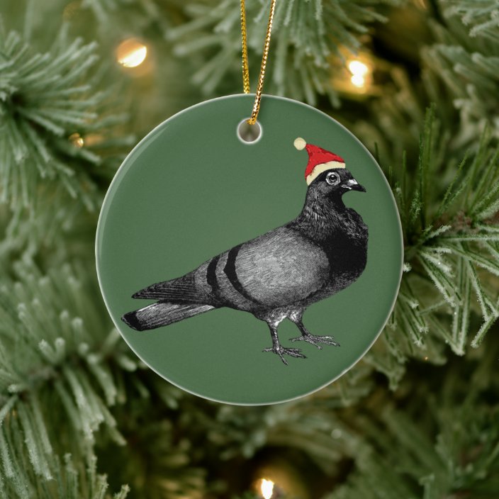 Pigeon Christmas Ornament 