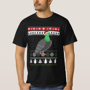 Pigeon - Christmas Pigeon Ugly Christmas T-Shirt