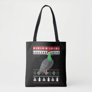 Pigeon - Christmas Pigeon Ugly Christmas Tote Bag