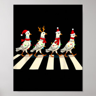 Pigeon Crossing Road Xmas Poster