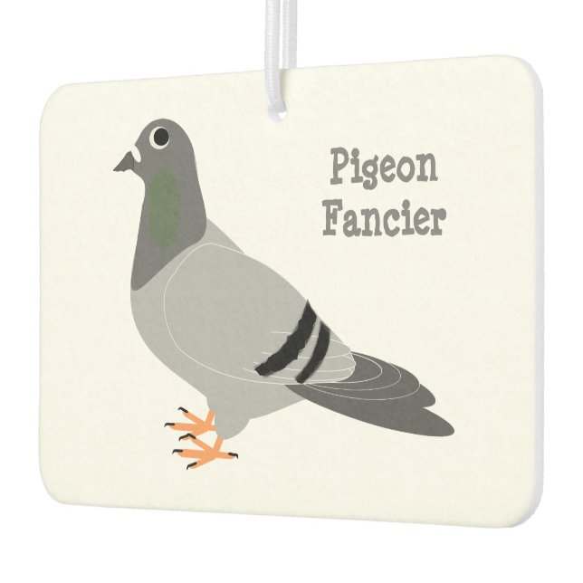 Pigeon Design Personalised Car Air Freshener (Left)
