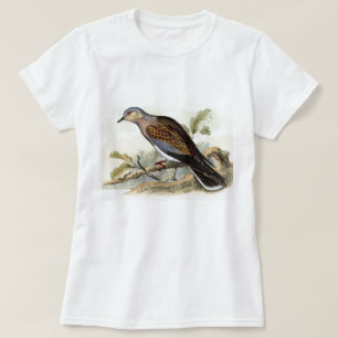 Pigeon Dove Streptopelia Painting Nature Birds Art T-Shirt
