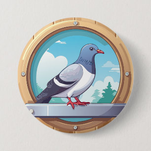 Pigeon Fancier 7.5 Cm Round Badge