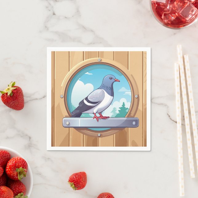 Pigeon Fancier Napkin (Insitu)