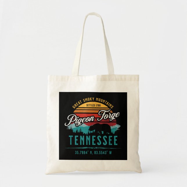 Pigeon Forge Tennessee Great Smoky Mountains Bear  Tote Bag (Front)