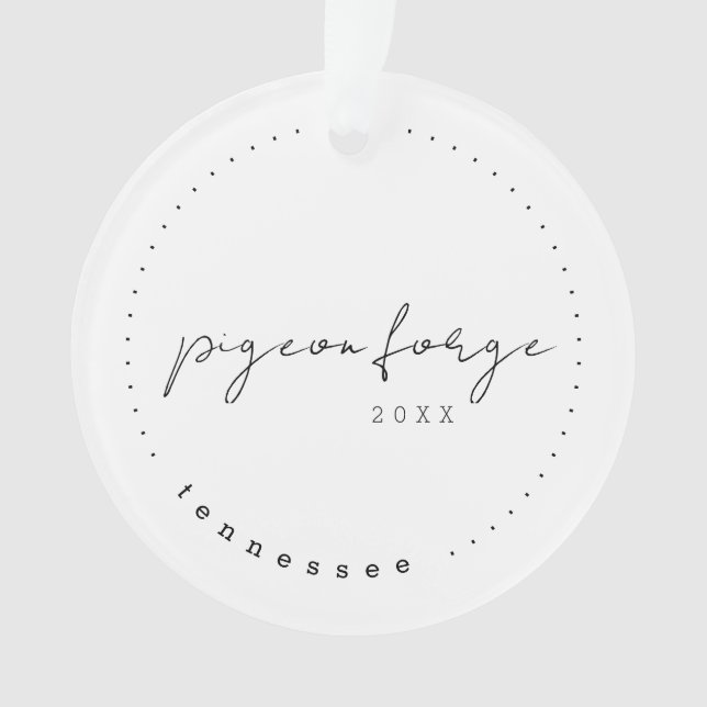 Pigeon Forge, Tennessee Travel US Simple Ornament (Front)