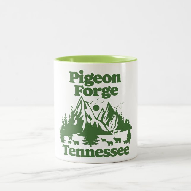 Pigeon Forge Tennessee Two-Tone Coffee Mug (Center)