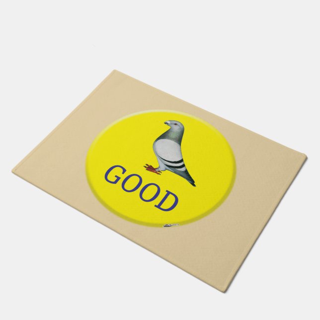 Pigeon-GOOD! Doormat (Angled)