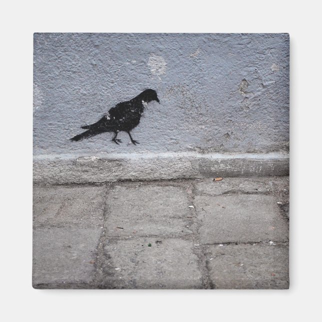 Pigeon Graffiti Magnet (Front)