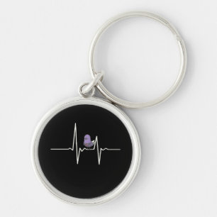 Pigeon Heartbeat Key Ring