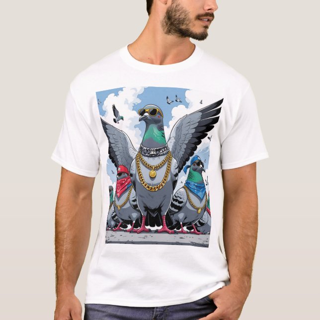 Pigeon Hood 3 T-Shirt (Front)