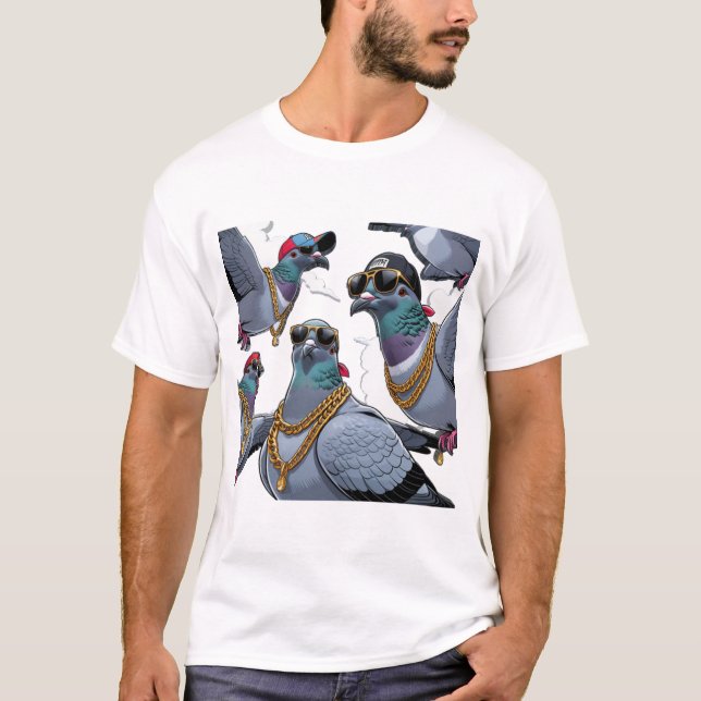 Pigeon Hood T-Shirt (Front)