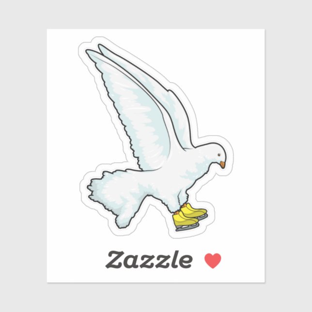 Pigeon Ice skating Ice skates (Sheet)