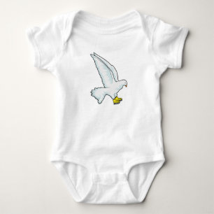 Pigeon Ice skating Ice skates Baby Bodysuit