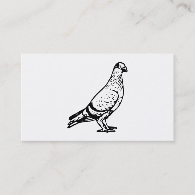 Pigeon Illustration Business Card (Front)