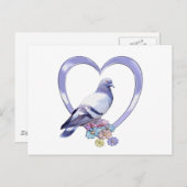 Pigeon in Heart Postcard (Front/Back)