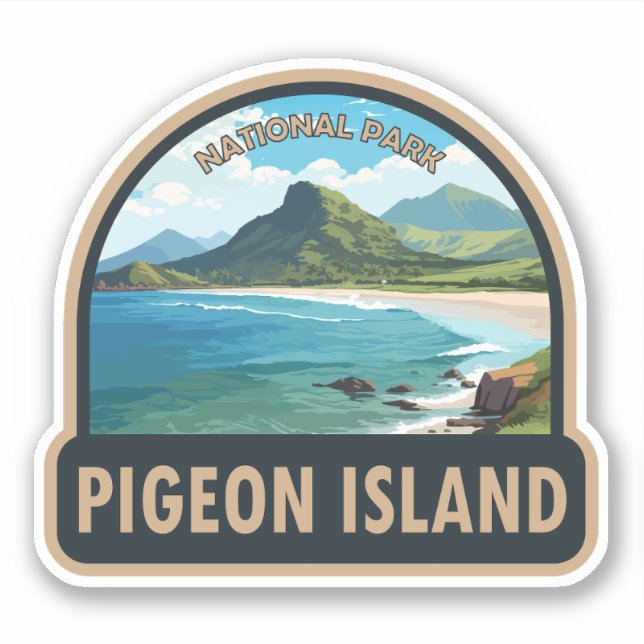 Pigeon Island National Park Saint Lucia Travel Art (Front)