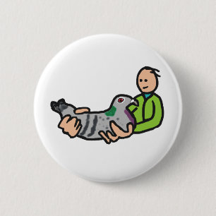 Pigeon Keeping 6 Cm Round Badge