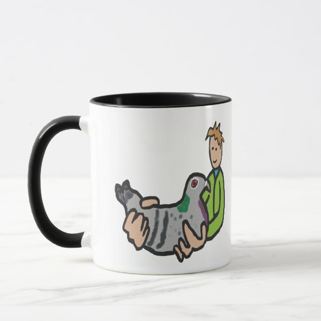 Pigeon Keeping Mug (Left)