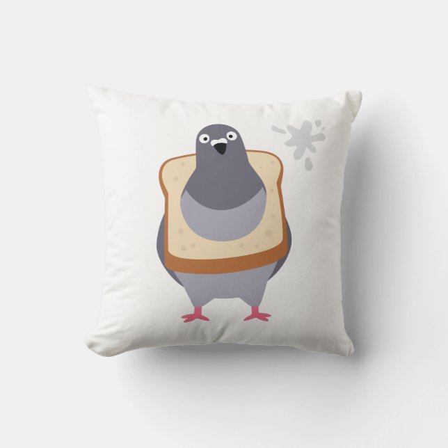 Pigeon - King of the city Cushion (Front)
