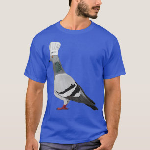 Pigeon Kitchen Chef Hat Cooking Funny Bird T-Shirt