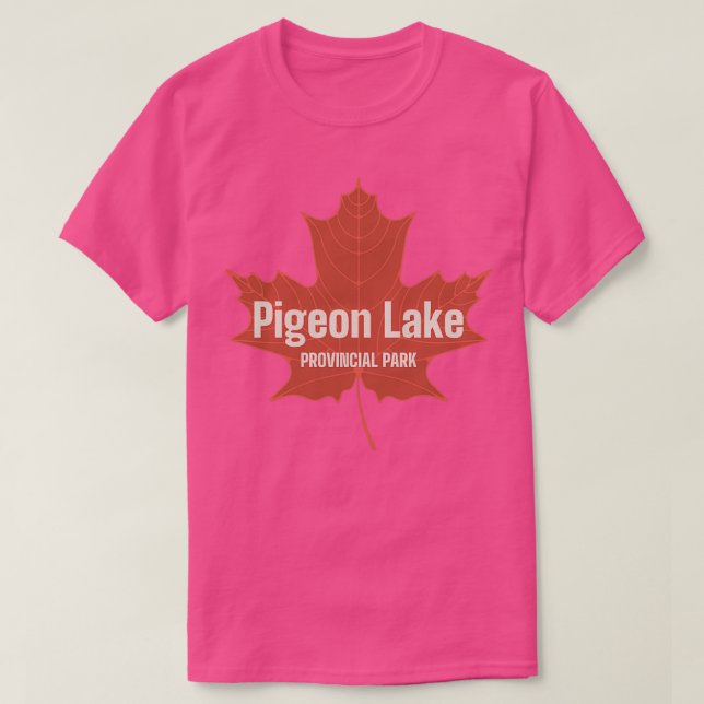 Pigeon Lake Provincial Park Alberta Canada Retro R T-Shirt (Design Front)