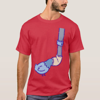 Pigeon Looking Into Water Pipe T-Shirt