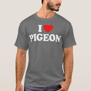 Pigeon Love Heart Retro Funny Gift T-Shirt