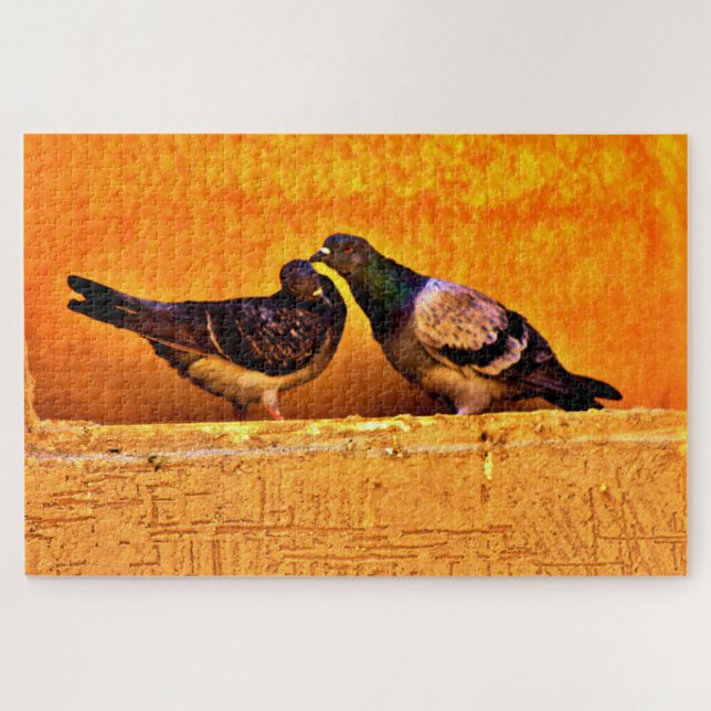 Pigeon Love Jigsaw Puzzle (Horizontal)