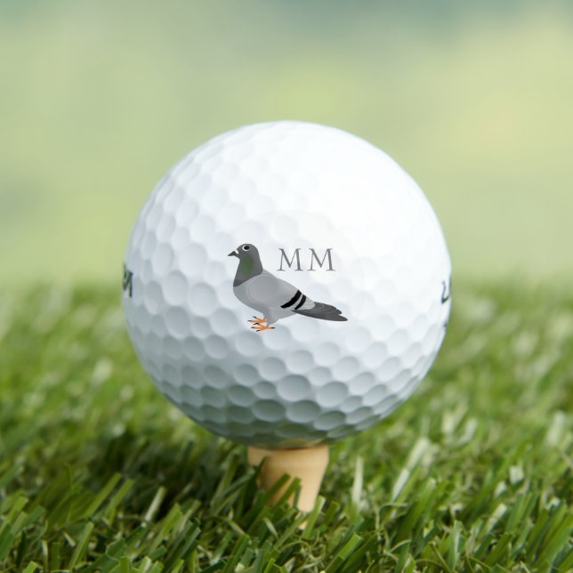 Pigeon Monogrammed Golf Balls (Insitu Tee)