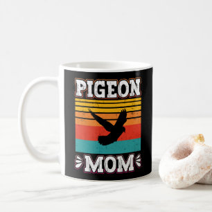 Pigeon Mum Bird Fly Animal Cute Pigeon Birds Retro Coffee Mug