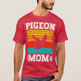 Pigeon Mum Bird Fly Animal Retro Graphic Cute Pige T-Shirt