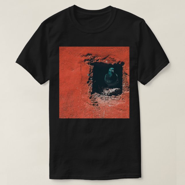 pigeon Nature amp pigeon Red wall Mother pigeon Ph T-Shirt (Design Front)