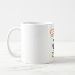 Pigeon On Surfboard Its A Coo Summer Funny Coffee Mug