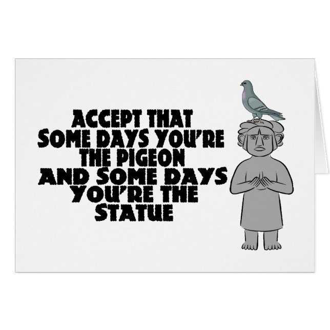 Pigeon Or Statue (Front Horizontal)