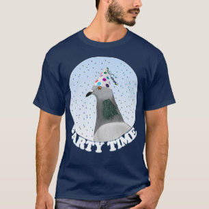 Pigeon Party Time Bird Birdlover Birdwatcher T-Shirt