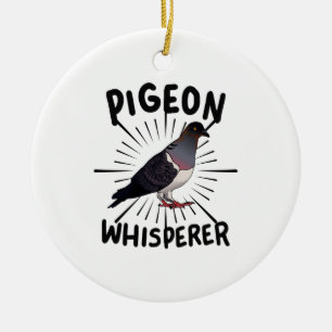 Pigeon - Pigeon Whisperer Ceramic Tree Decoration