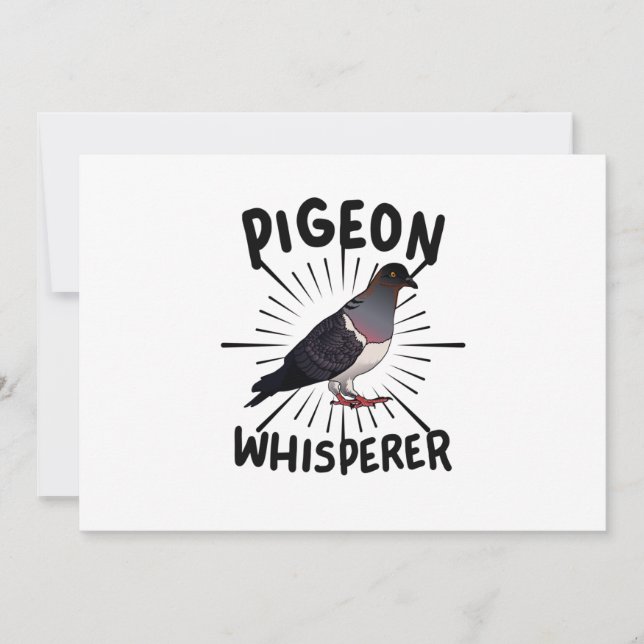 Pigeon - Pigeon Whisperer  Holiday Card (Front)