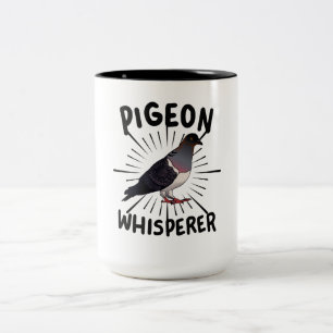 Pigeon - Pigeon Whisperer  Two-Tone Coffee Mug