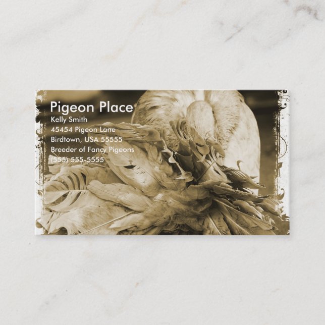 Pigeon Place Business Card (Front)