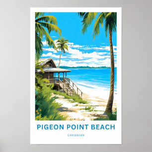Pigeon Point Beach Caribbean Travel Print
