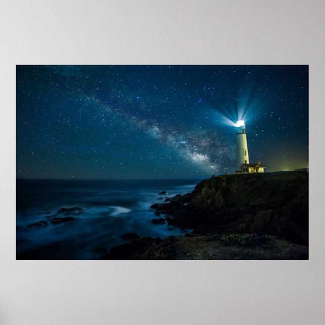 Pigeon Point Light Station, Ca Poster (Front)