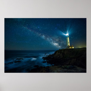 Pigeon Point Light Station California Poster