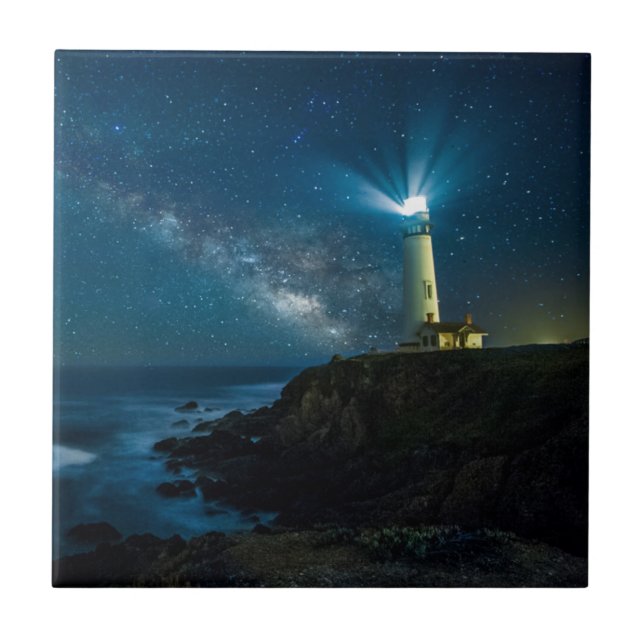 Pigeon Point Light Station California Tile (Front)