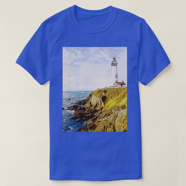 Pigeon Point Lighthouse 12 T-Shirt (Design Front)