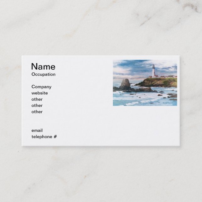 Pigeon Point Lighthouse Business Cards (Front)
