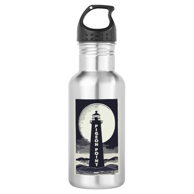 Pigeon Point Lighthouse California Moon 532 Ml Water Bottle (Front)