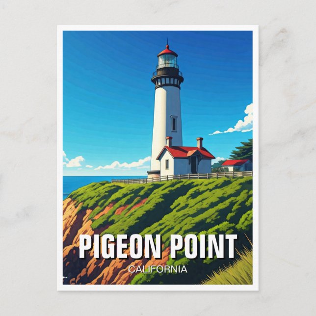 Pigeon Point Lighthouse California Postcard (Front)