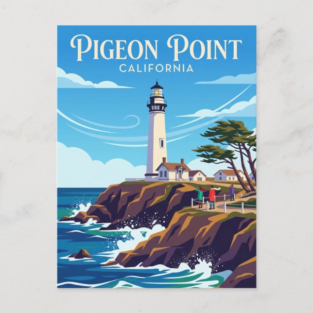 Pigeon Point Lighthouse USA Postcard (Front)