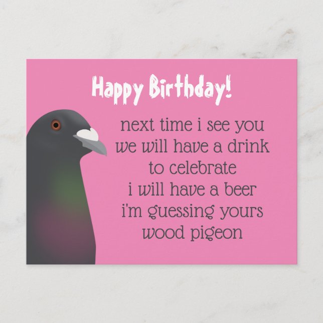 Pigeon Postcard (Front)
